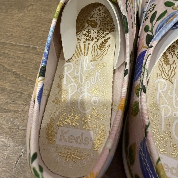Worn Once! Keds x Rifle Paper Co. Champion Botanical Sneakers - Size 8.5 - Picture 11 of 13